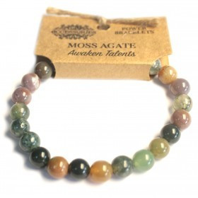 Bracelet de puissance en agate mousse