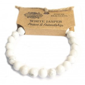 Bracelet de puissance en JASPE BLANC