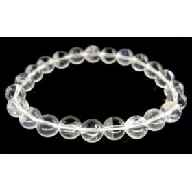 bracelet pierre naturelle en Cristal de Roche  8mn