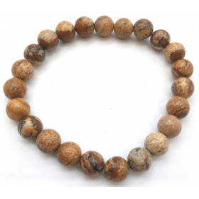bracelet pierre naturelle Jaspe paysage 8mm