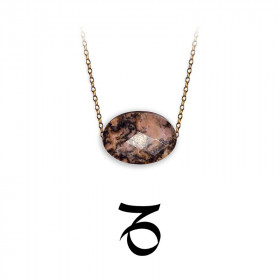 Collier Capricorne – Rhodonite