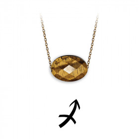 Collier Sagittaire – Œil de Tigre