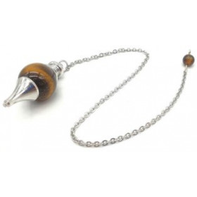 Pendule sphère oeil de tigre 4cm