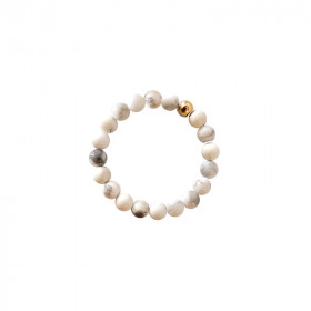 Bague en Howlite-Purification & Apaisement