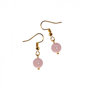 Pendantes perle QUARTZ ROSE