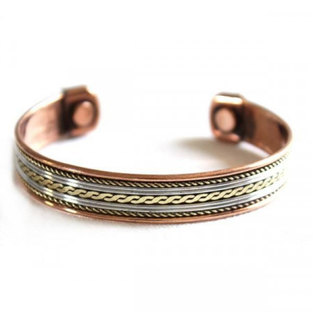 bracelet cuivre aimant modele fin ( 1cm).Livraison offerte!